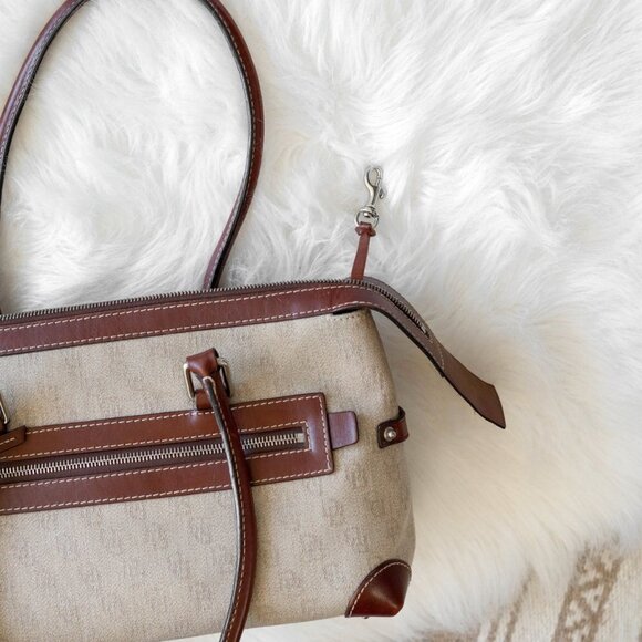 Dooney & Bourke Anniversary Signature Double Pocket Satchel Handbag - Picture 8 of 16